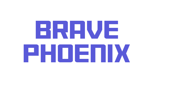 Brave Phoenix Font