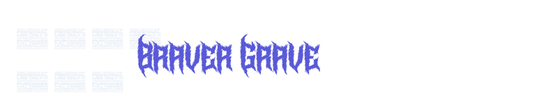 Braver Grave-related font