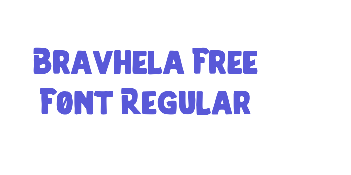 Bravhela Free Font Regular Font Download