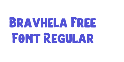 Bravhela Free Font Regular-font-download