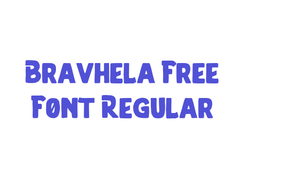 Bravhela Free Font Regular