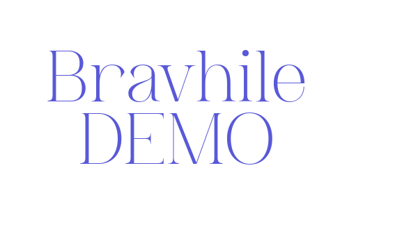 Bravhile DEMO Font