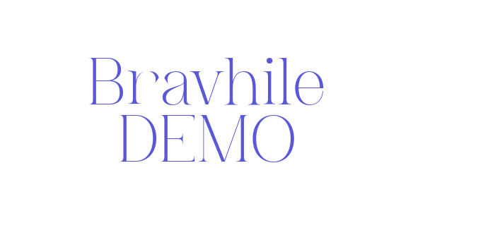 Bravhile DEMO Font Download