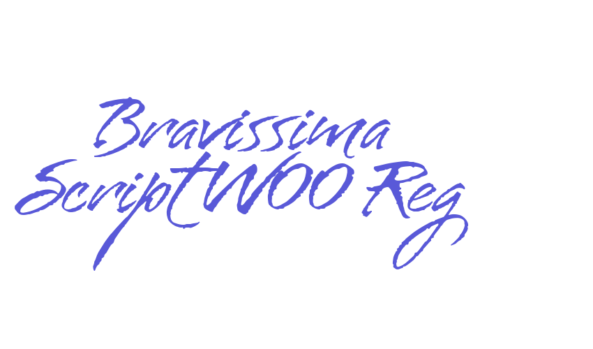 Bravissima Script W00 Reg Font