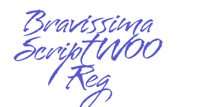 Bravissima Script W00 Reg Font