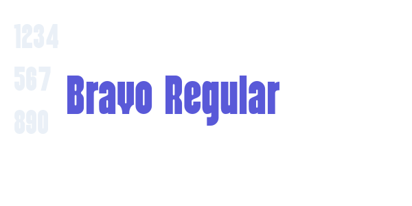 Bravo Regular font free