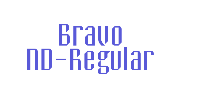 Bravo ND-Regular Font Download