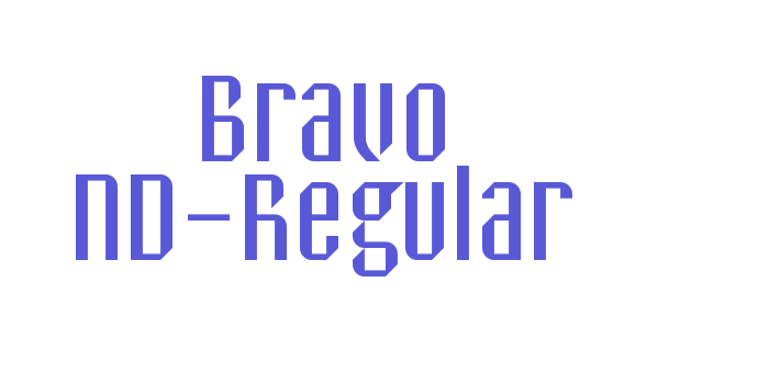 Bravo ND-Regular Font