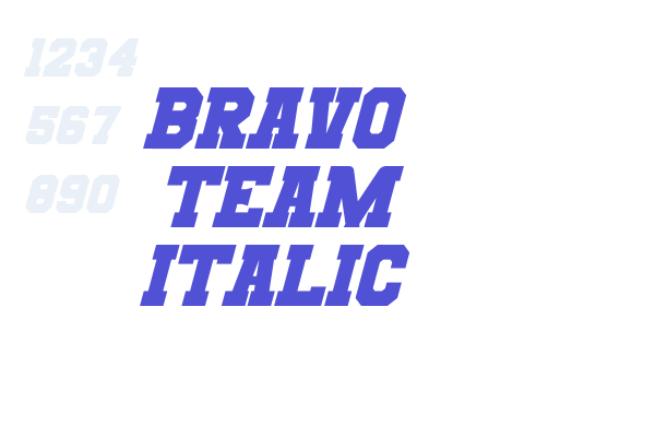 Bravo Team Italic