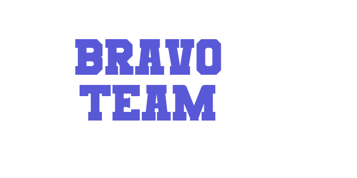 Bravo Team Font