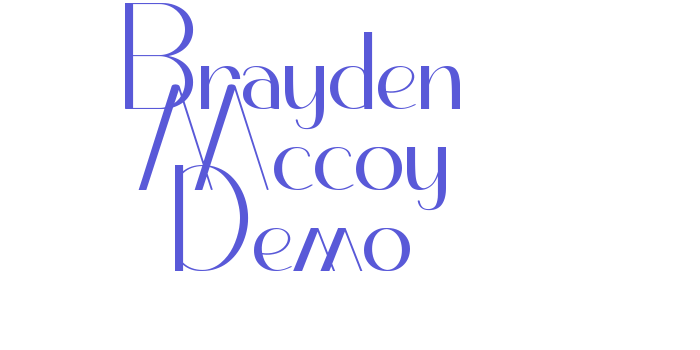 Brayden Mccoy Demo Font Download