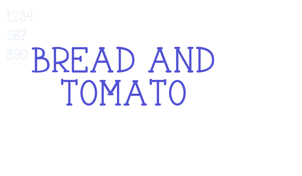 Bread And Tomato-font-download