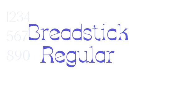 Breadstick Regular font free