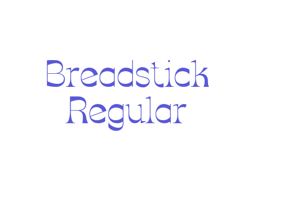 Breadstick Regular Font