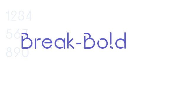 Break-Bold font free