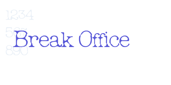 Break Office font