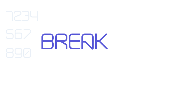 Break font free