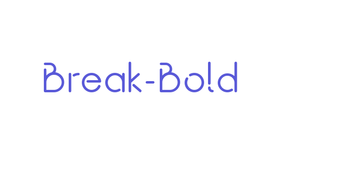 Break-Bold Font Download