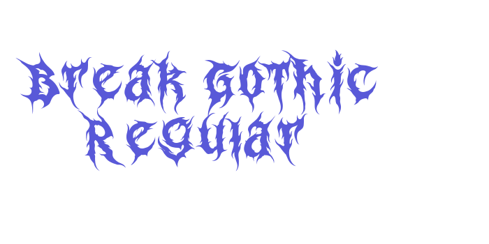 Break Gothic Regular Font Download