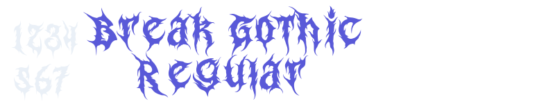 Break Gothic Regular-related font