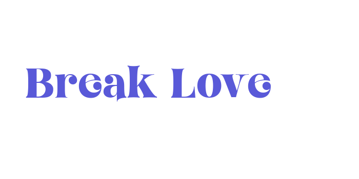 Break Love Font Download