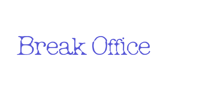 Break Office Font Download