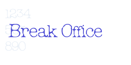 Break Office-font-download
