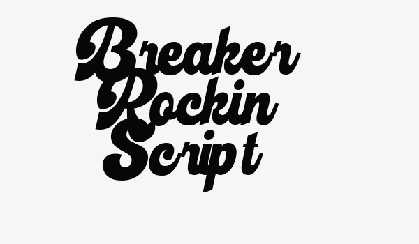 Breaker Rockin Script Font