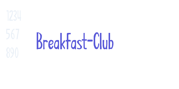 Breakfast-Club font