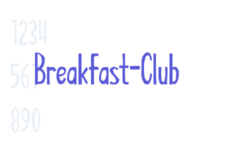 Breakfast-Club Font Download