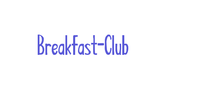 Breakfast-Club Font