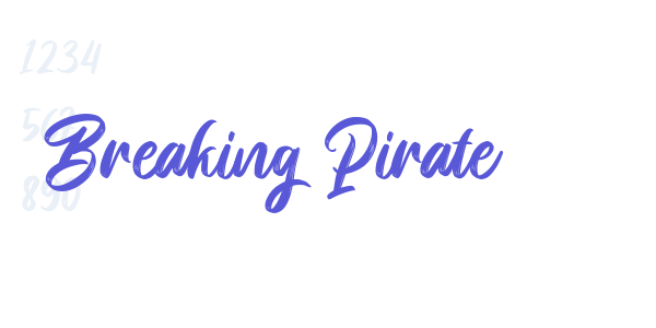 Breaking Pirate font free