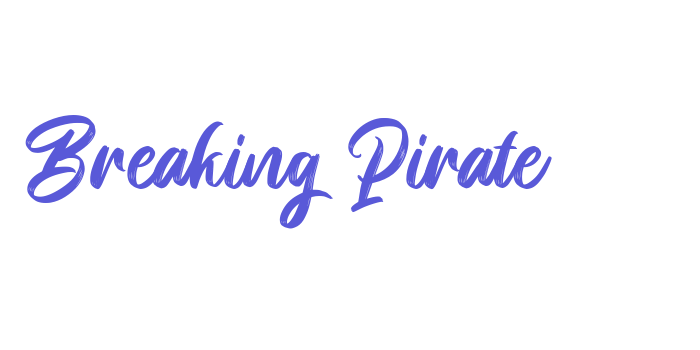 Breaking Pirate Font