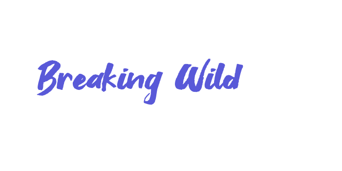 Breaking Wild Font Download