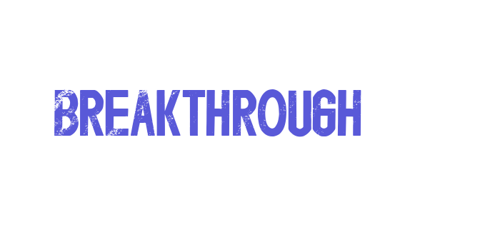 Breakthrough Font Download