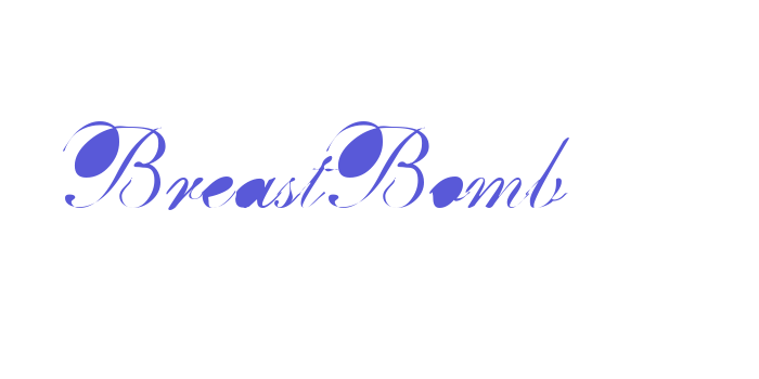 BreastBomb Font