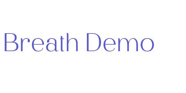 Breath_Demo font free