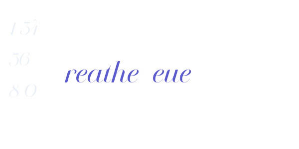 Breathe Neue font free