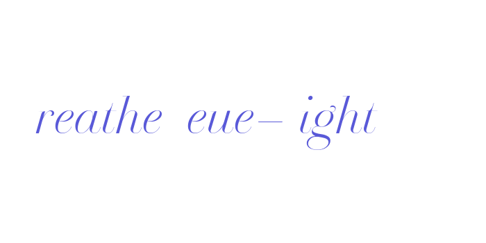 Breathe Neue-Light Font