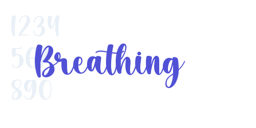 Breathing-font-download