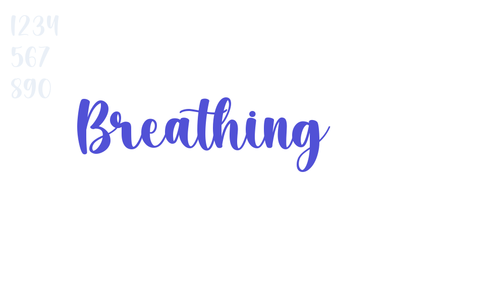 Breathing-font-download