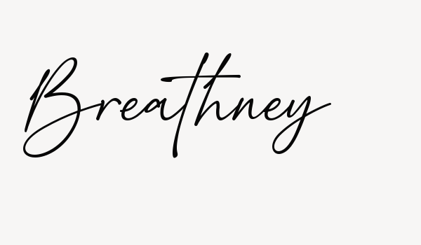 Breathney Font