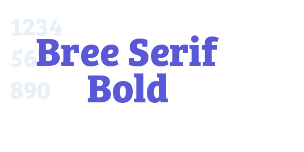 Bree Serif Bold font free