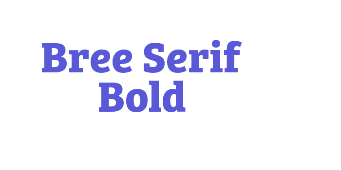 Bree Serif Bold Font Download