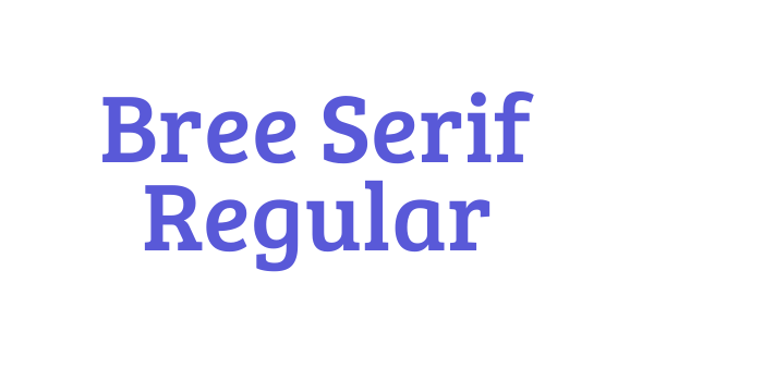 Bree Serif Regular Font Download