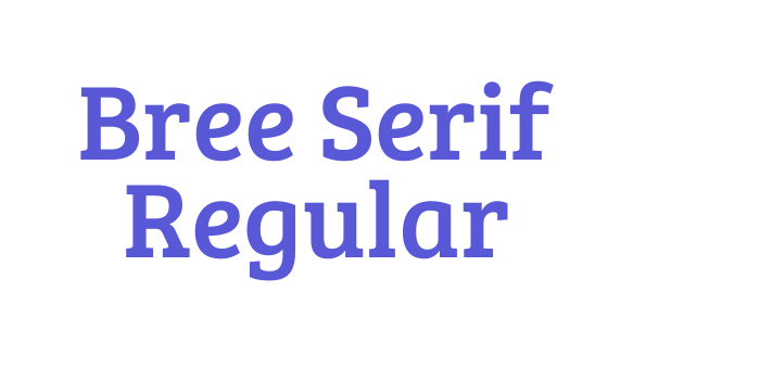 Bree Serif Regular Font