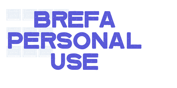 Brefa Personal Use font free