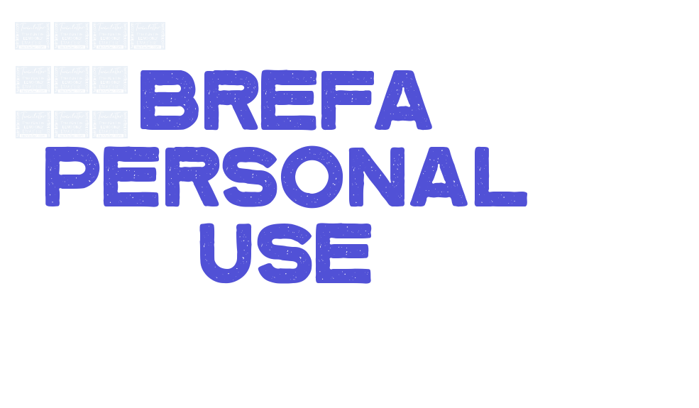 Brefa Personal Use-font-download