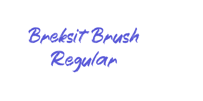 Breksit Brush Regular Font Download