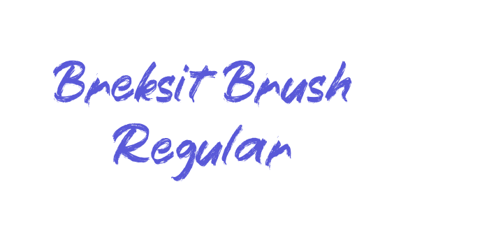 Breksit Brush Regular Font